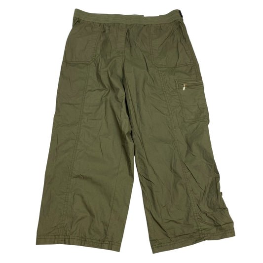 Pants Cropped By Chicos In Green, Size:14
