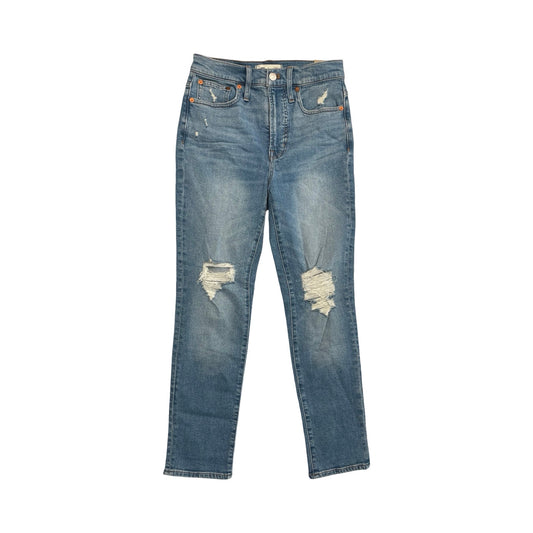 Jeans Straight By Madewell In Blue Denim, Size:0