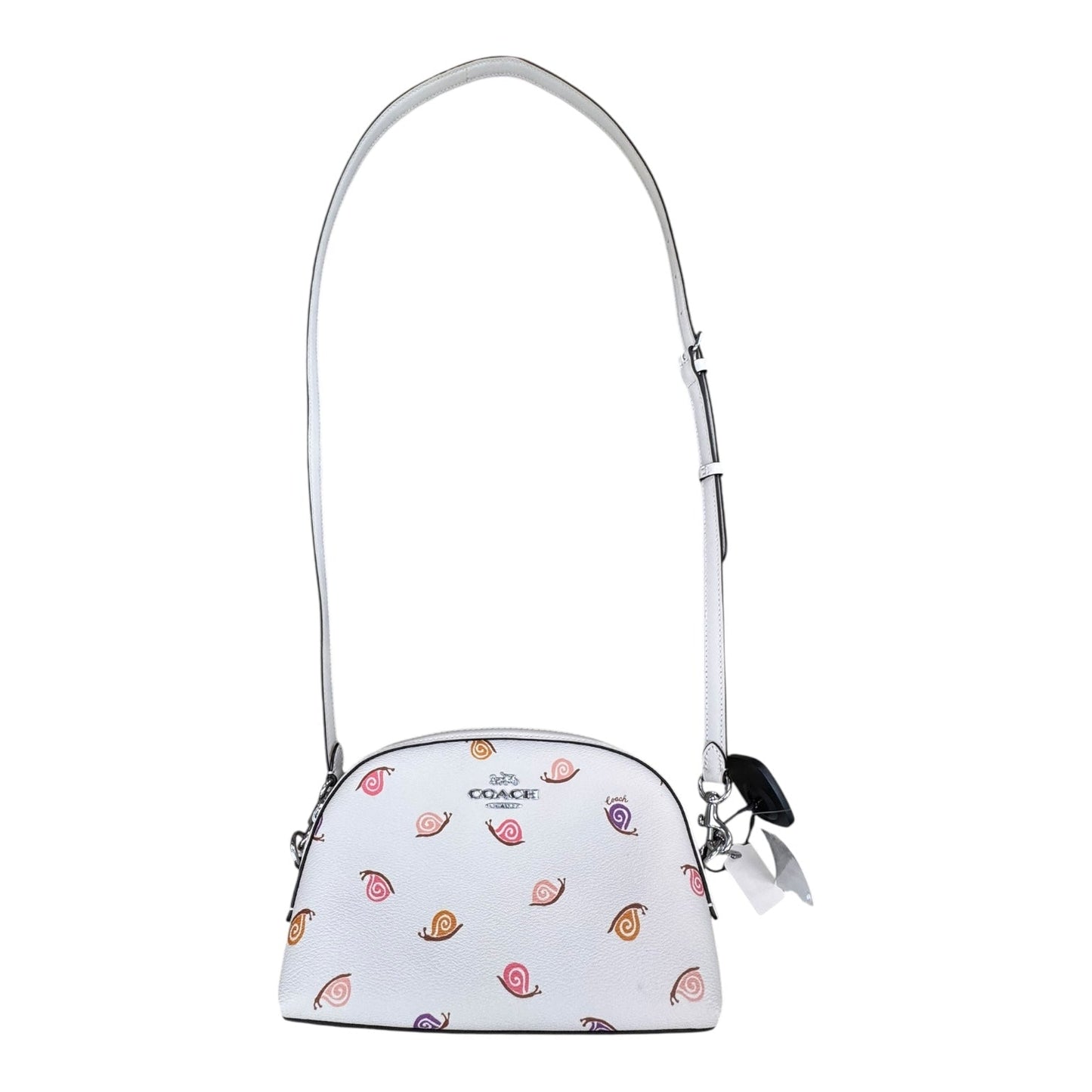 Handbag Designer By Coach In Cream, Size:Small