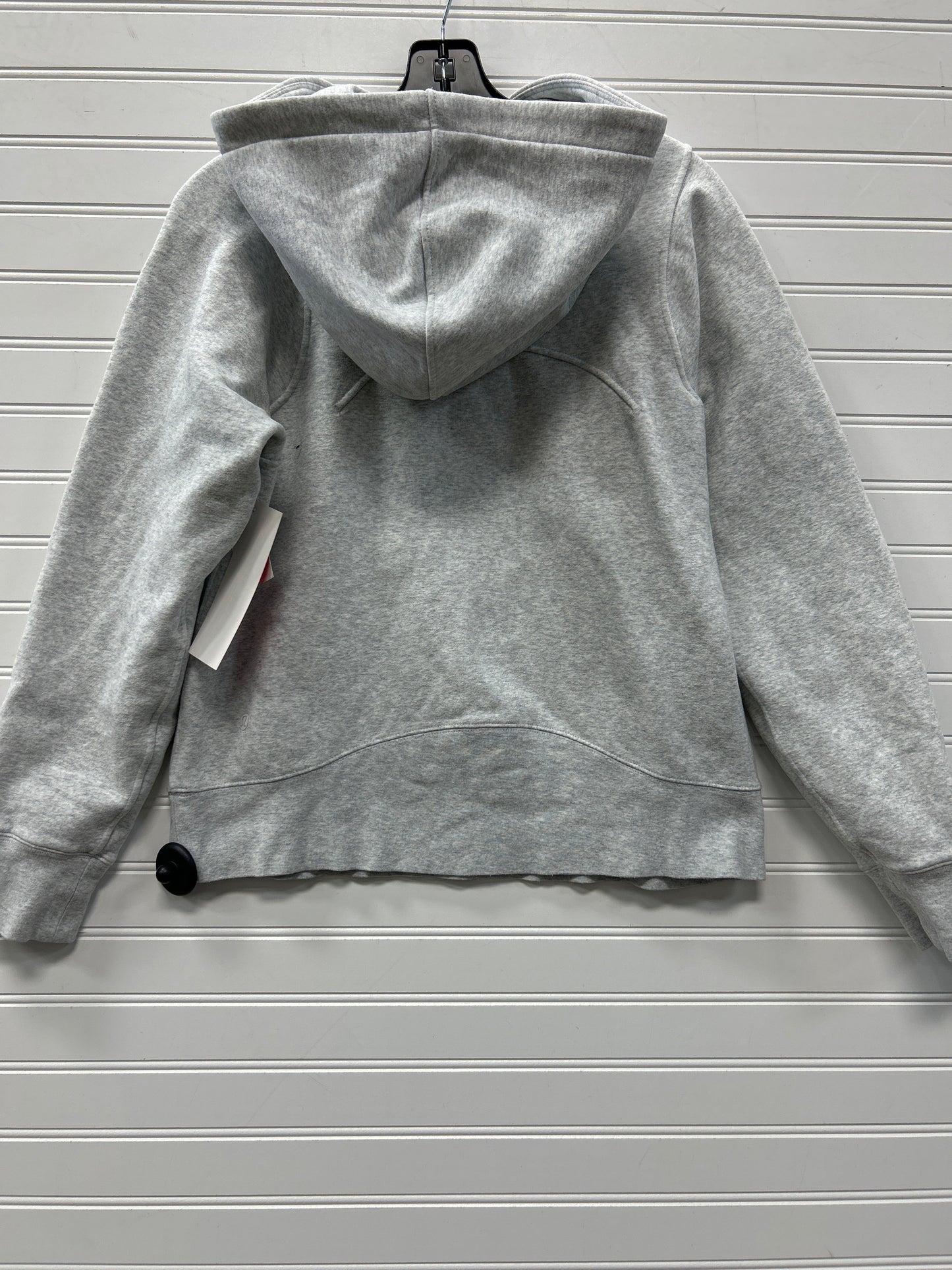 Athletic Sweatshirt Hoodie By Lululemon In Grey, Size:S
