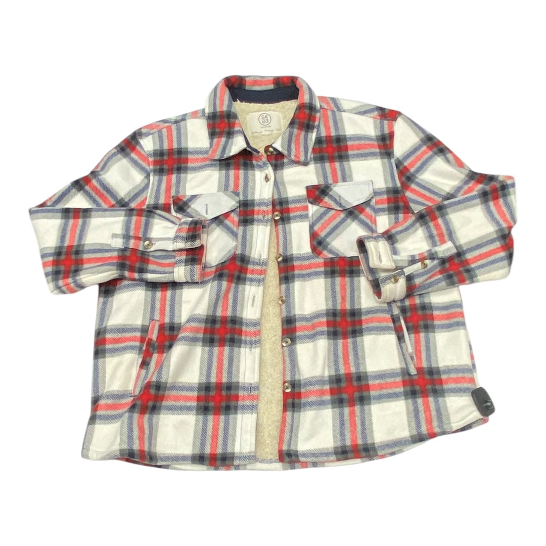 Jacket Faux Fur & Sherpa By Sage In Multi, Size:Xl
