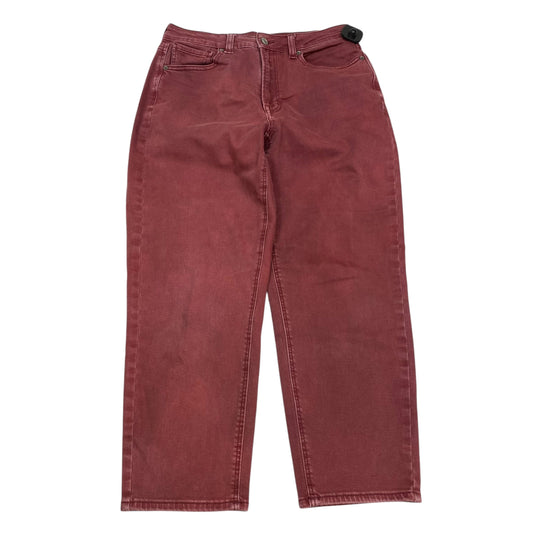 Jeans Straight By American Eagle In Red Denim, Size:8