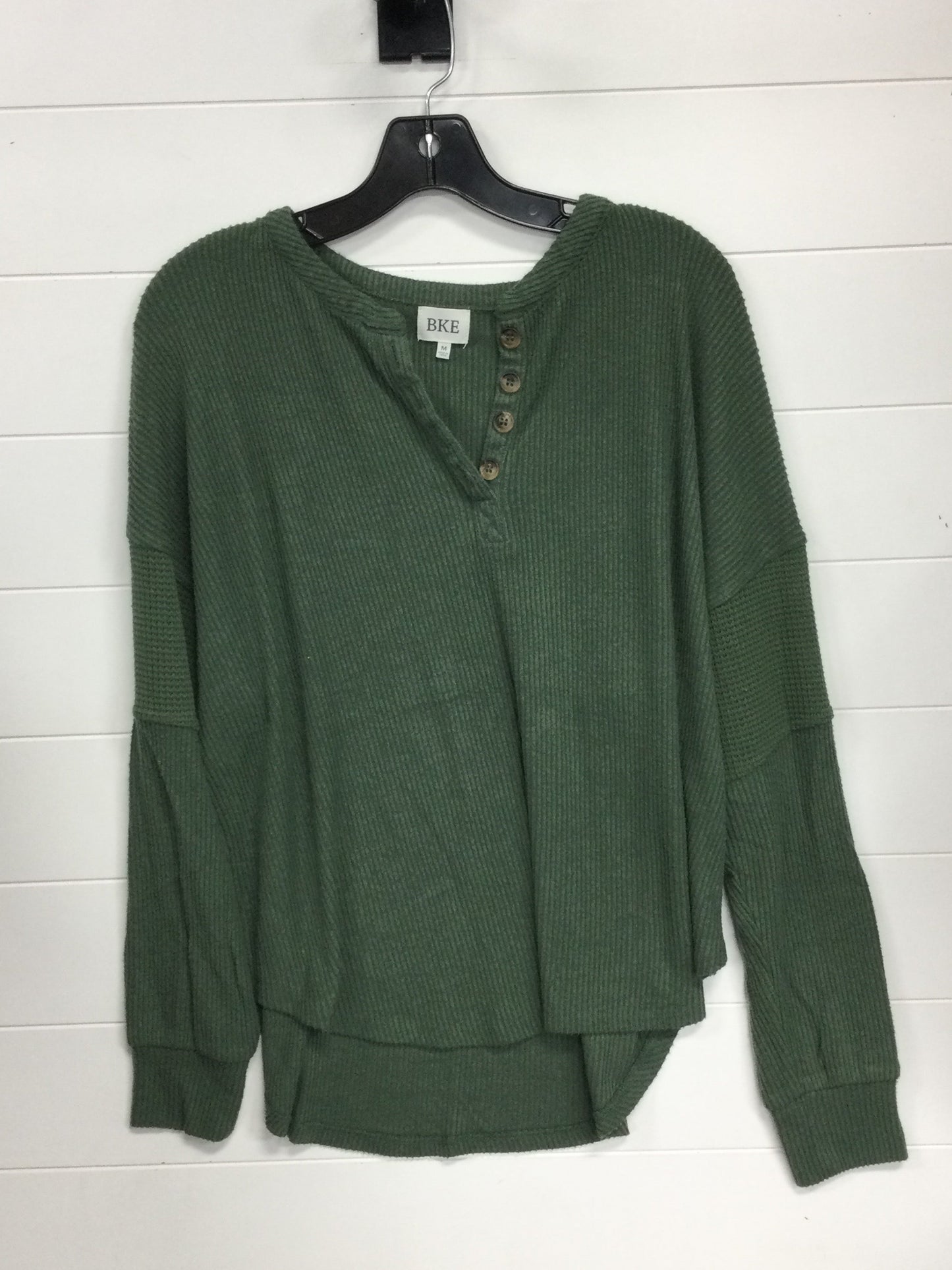 Top Ls By Bke In Green, Size:M