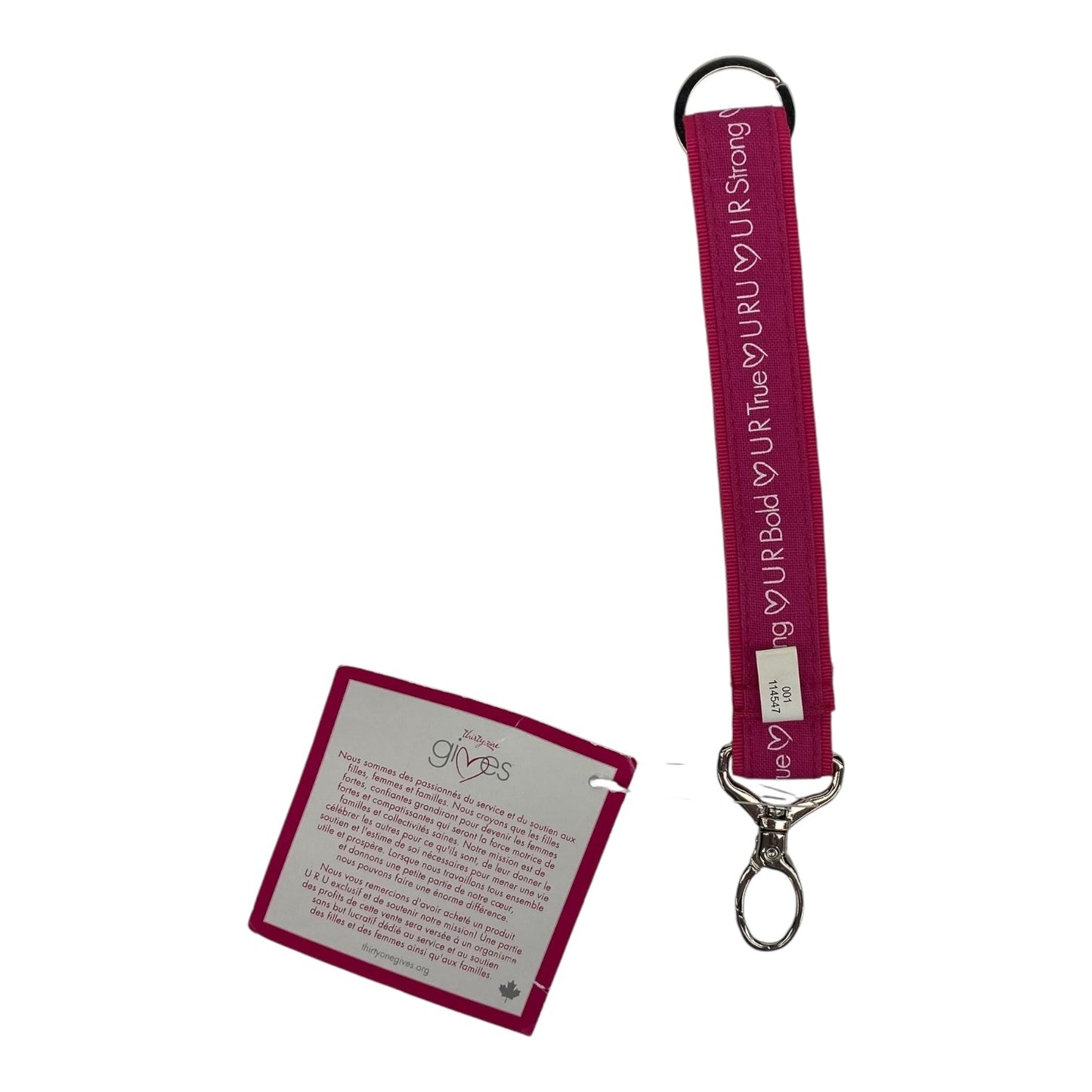 KEY CHAIN by THIRTY ONE In PINK, Size: SMALL