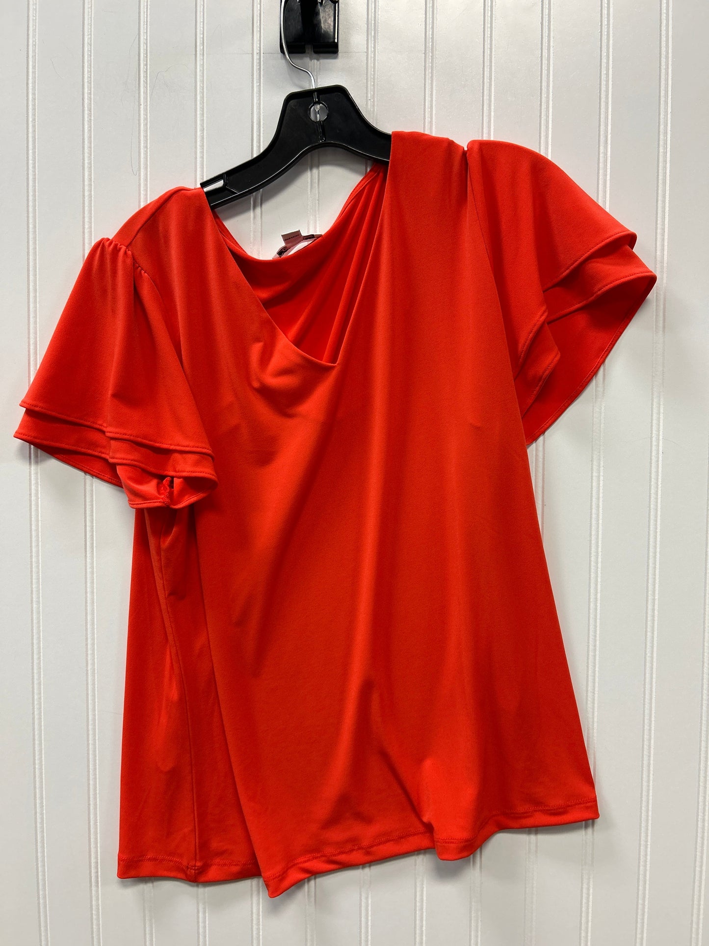 Top Ss By Calvin Klein In Orange, Size:L