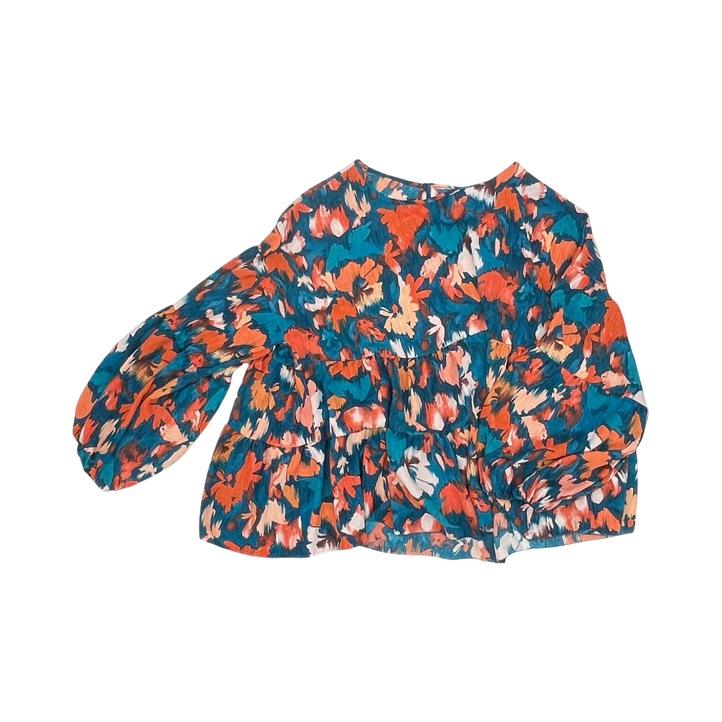 Blouse Ls By Haptics In Floral Print, Size:2X