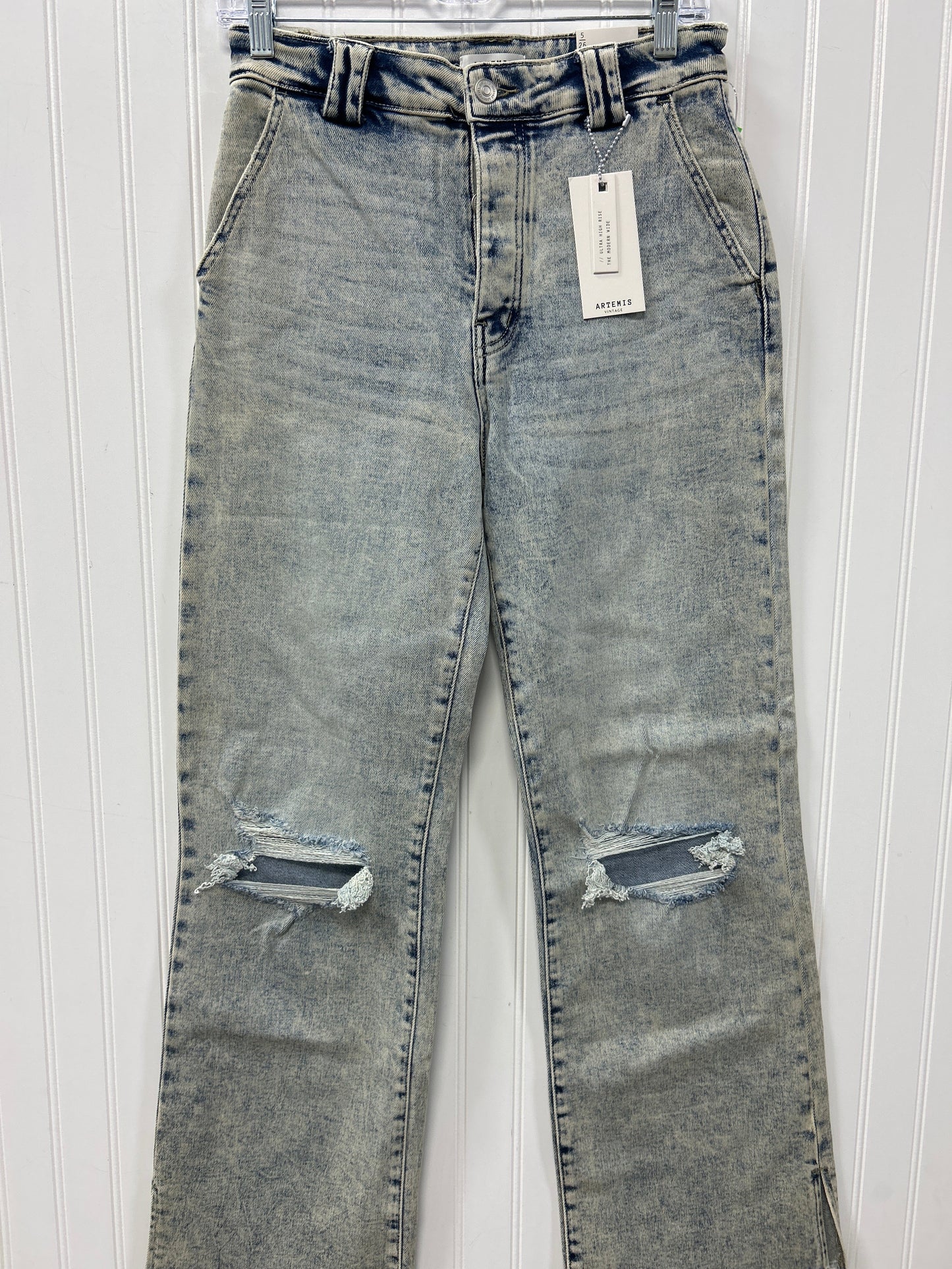 Jeans Wide Leg By Cmc In Blue Denim, Size:4