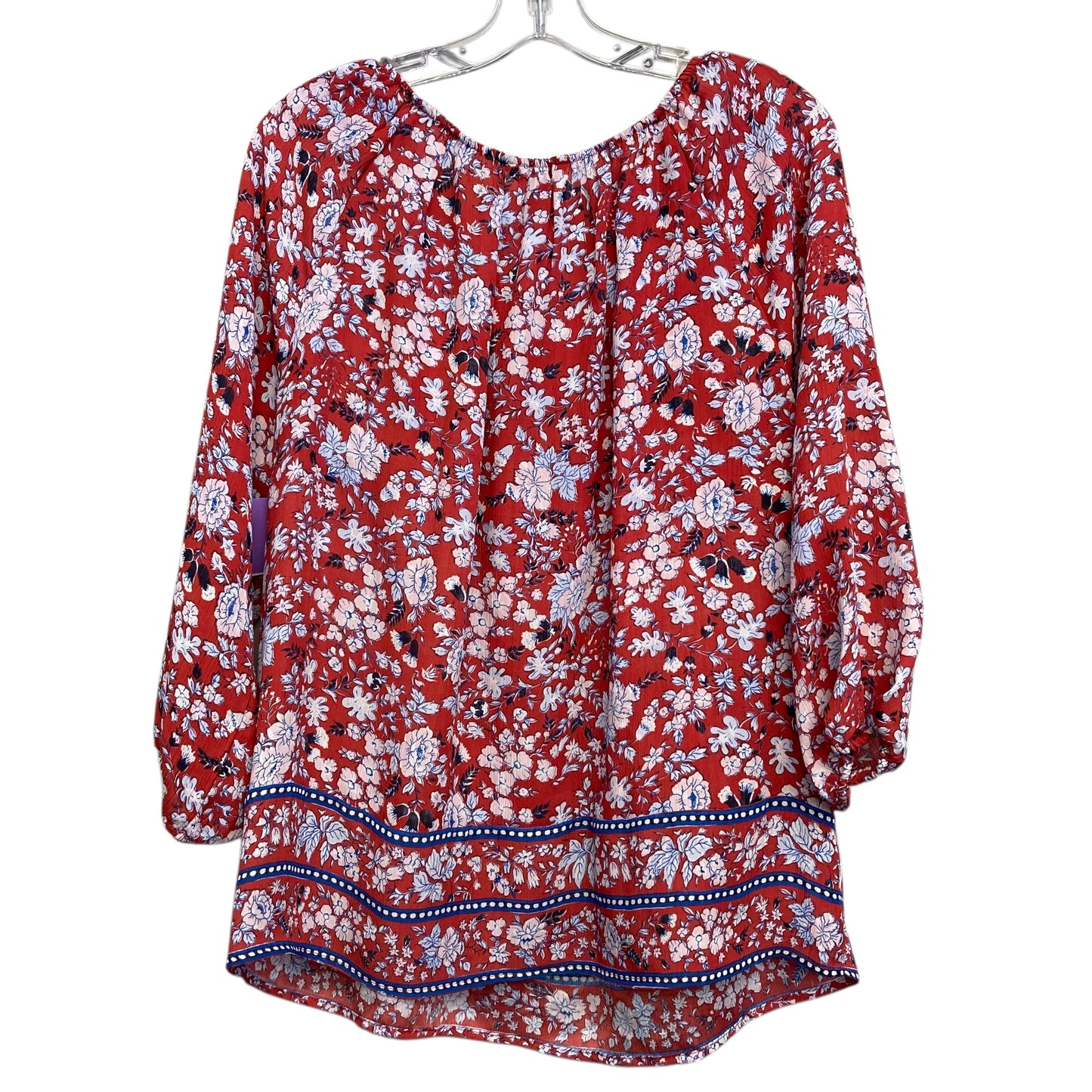 Top Ls By Chaps In Floral Print, Size:M