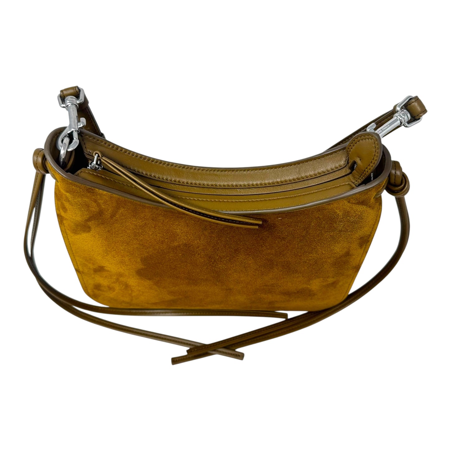 The Small Gig Bag By Phoebe Philo in Toffee Suede, Size: Medium