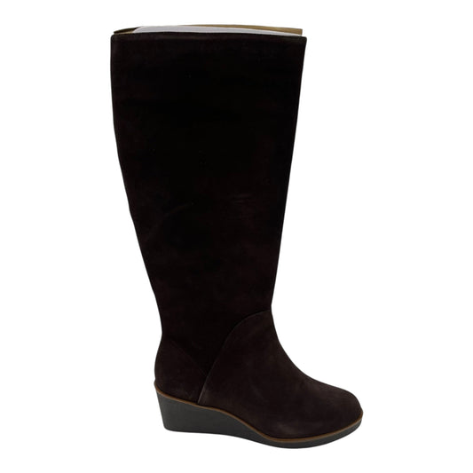 Boots Leather By Aerosoles In Brown, Size:8