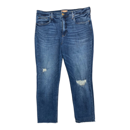 Jeans Boot Cut By Kut In Blue Denim, Size:14
