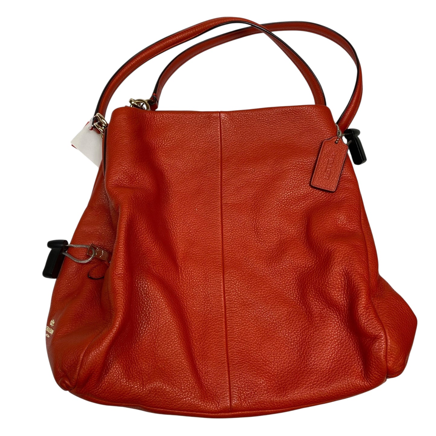 Handbag Designer By Coach In Orange, Size:Large