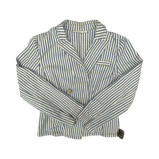 Blazer By Chicos In Blue & White, Size:0