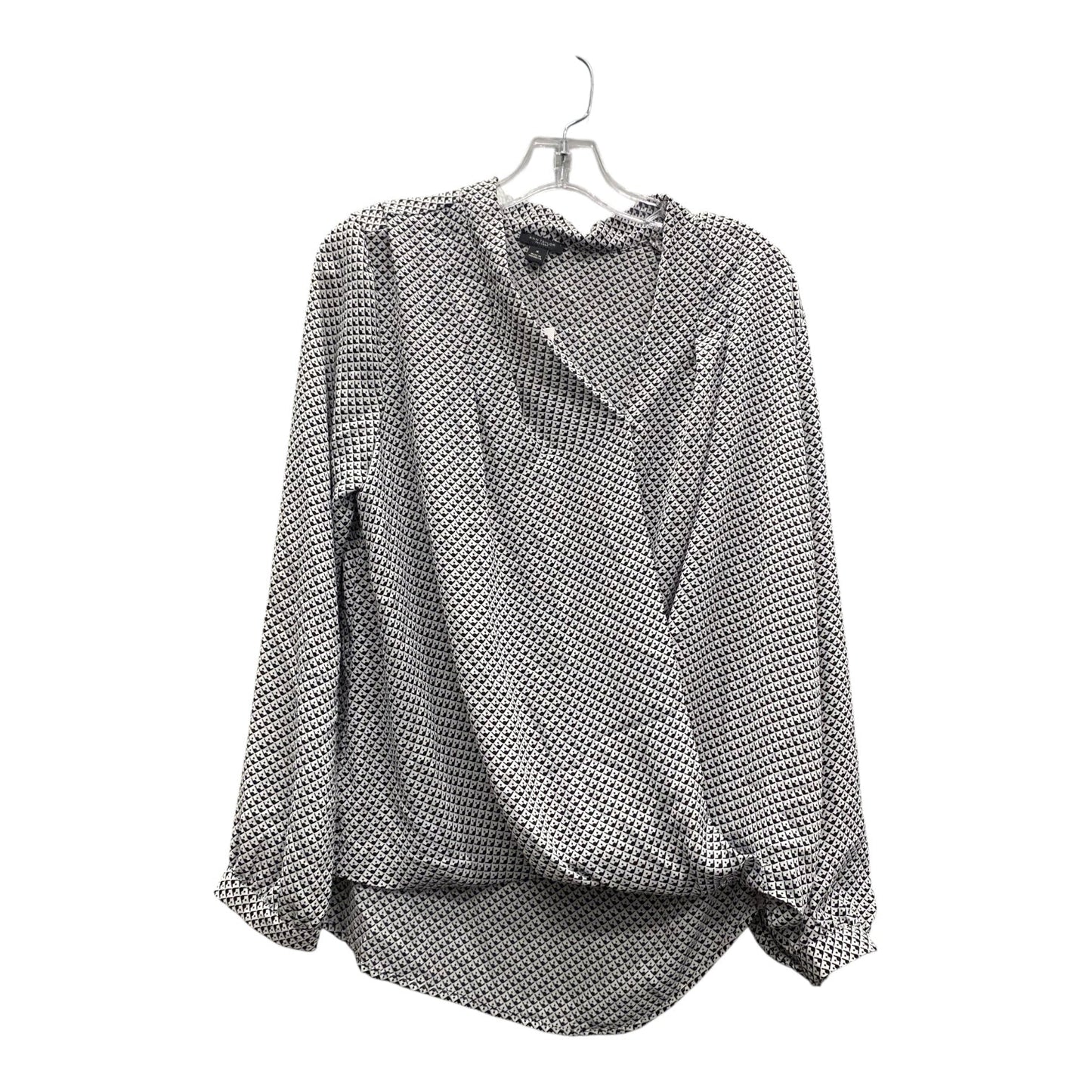 Top Ls By Ann Taylor In Black & White, Size:M