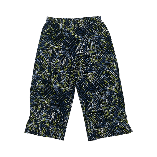 Pants Cropped By Chicos In Blue & Green, Size:L