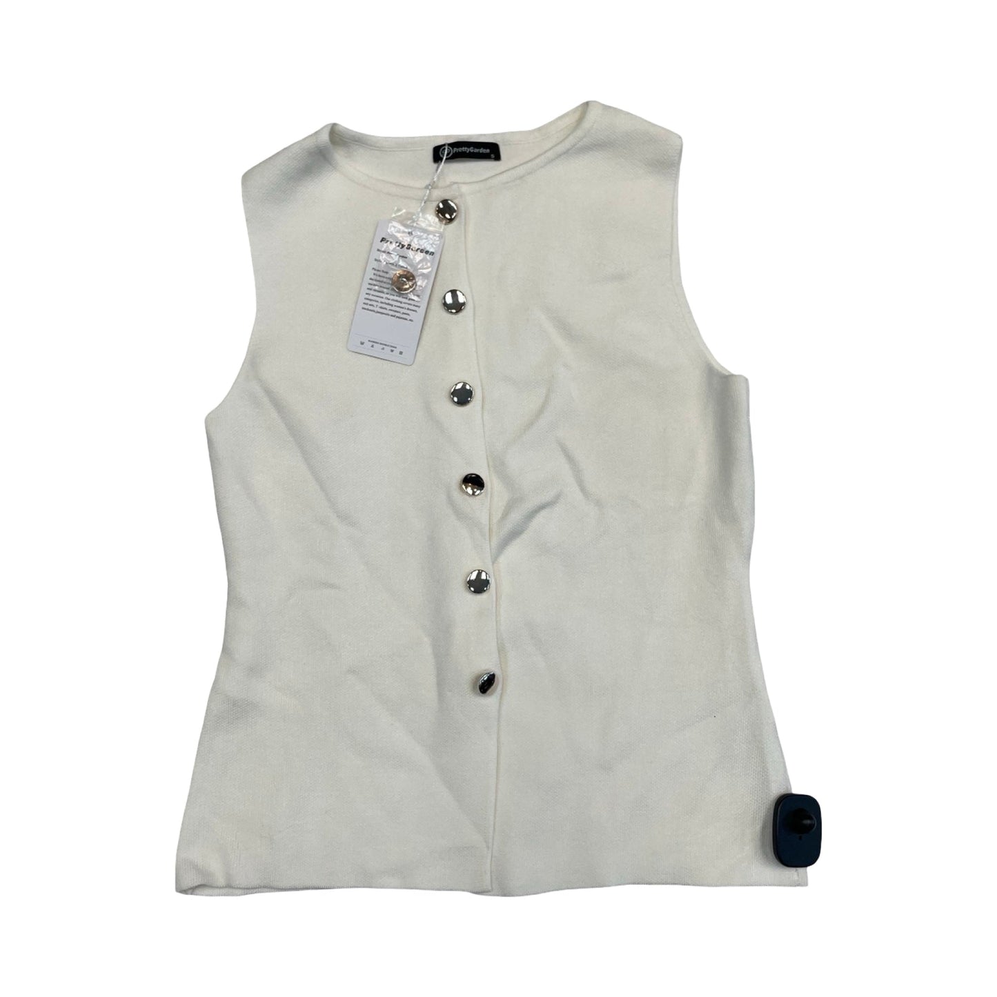Top Sleeveless By Prettygarden In Ivory, Size:S