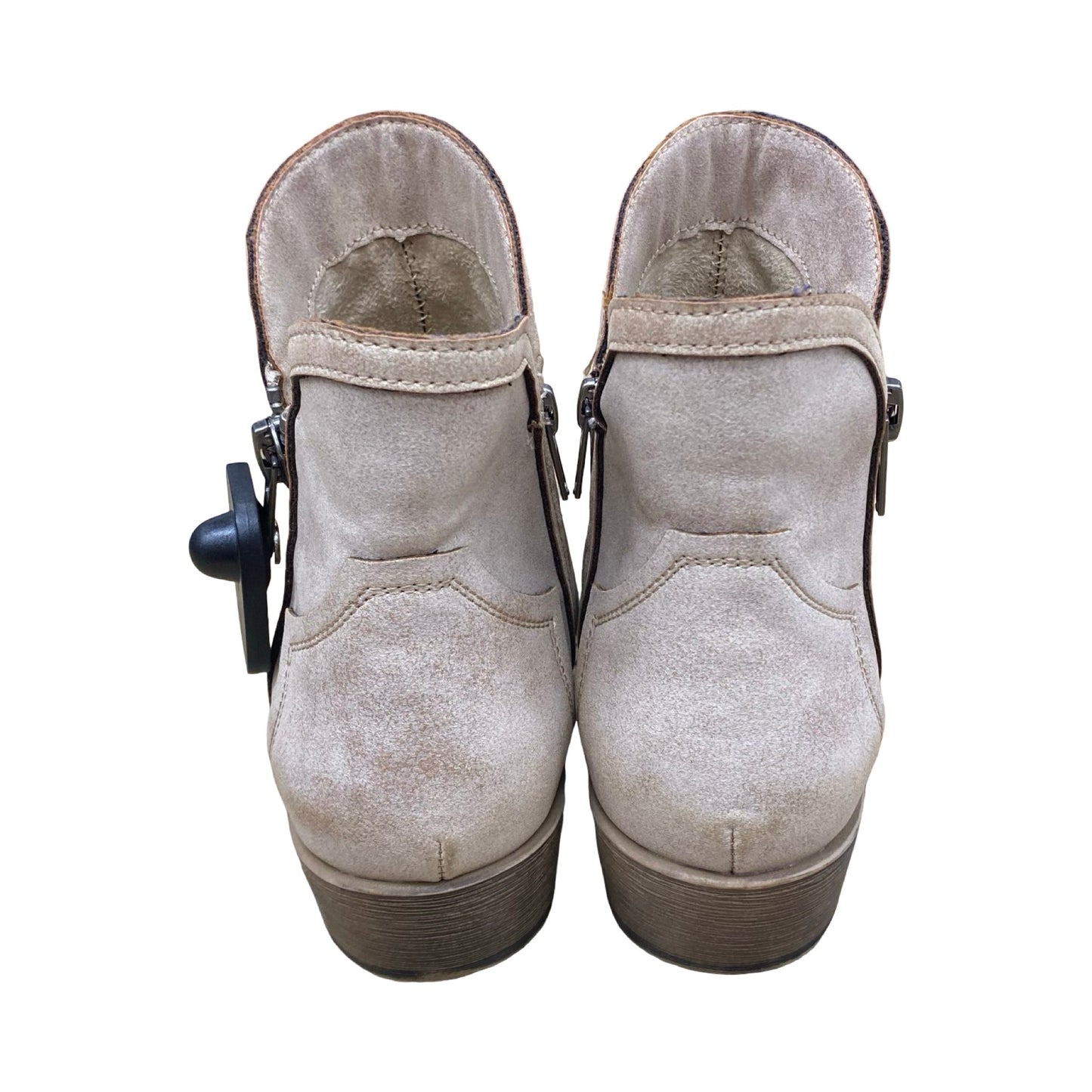 Boots Ankle Heels By Very G In Brown, Size:9
