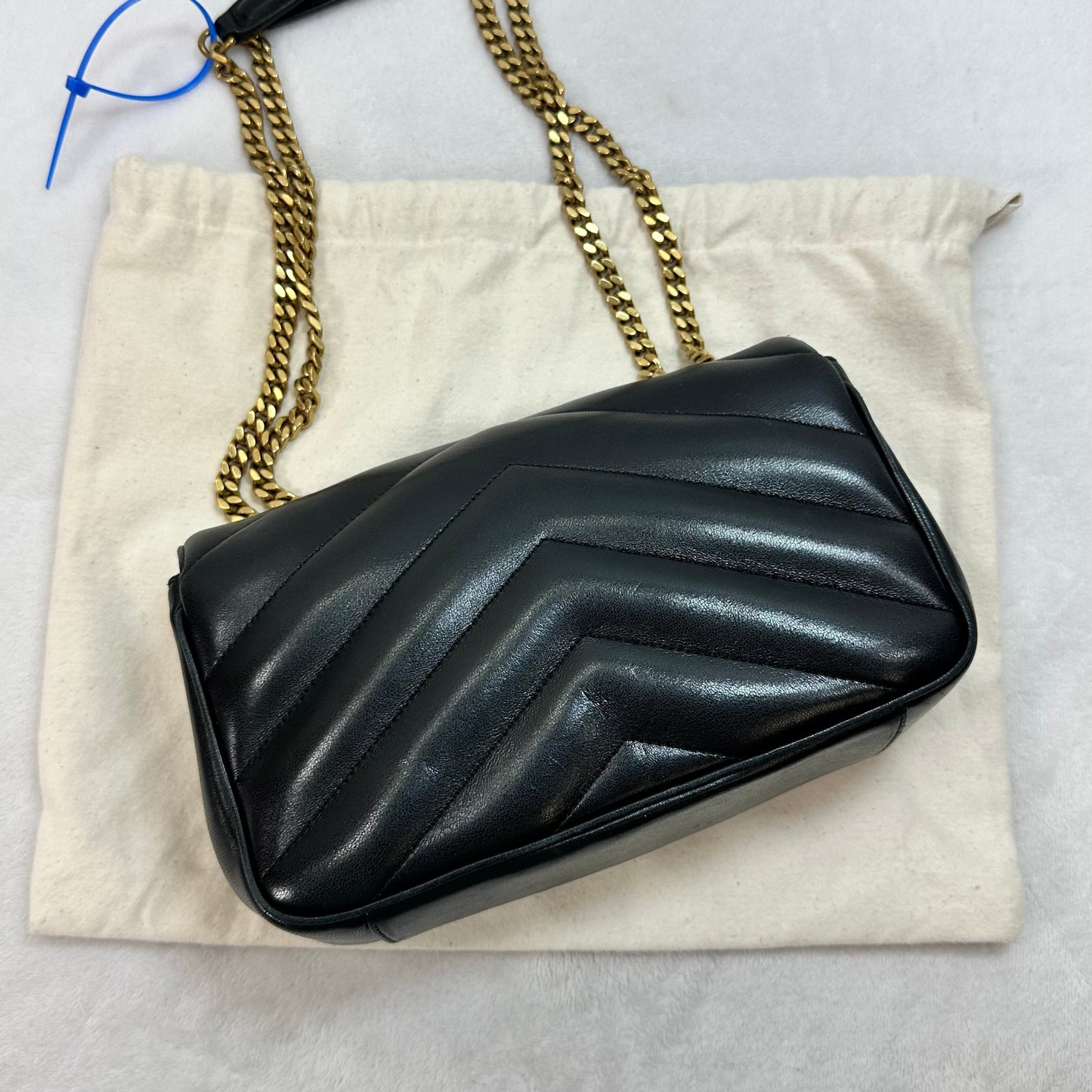 Loulou Matelassé lambskin Small Shoulder Bag Crossbody Luxury Designer By Yves Saint Laurent, Size: Small