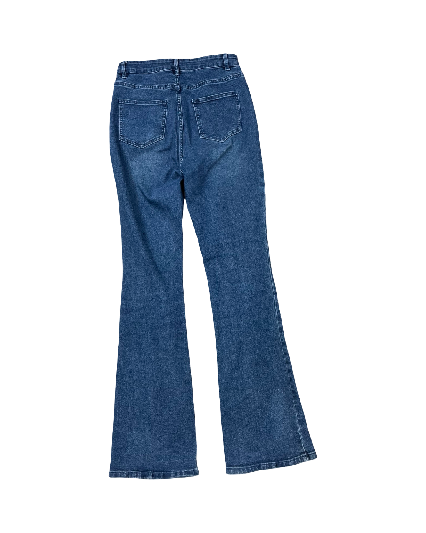 Jeans Boot Cut By Shein In Blue Denim, Size:6