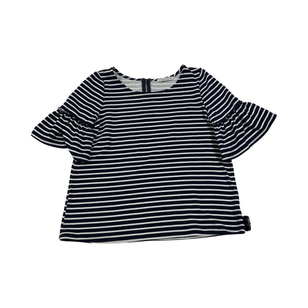 Top Ss By Green Envelope In Blue & White, Size:S