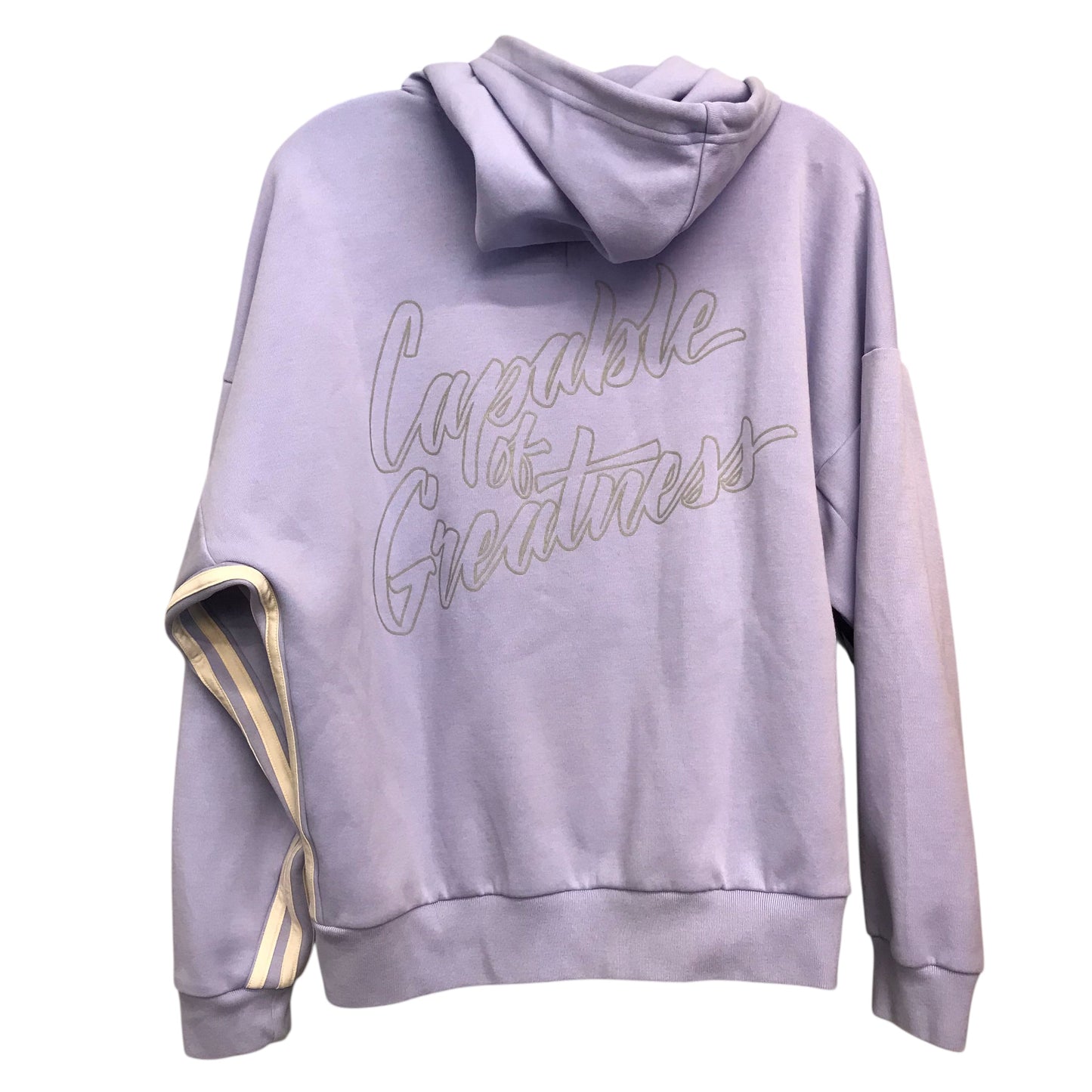 Athletic Sweatshirt Hoodie By Adidas In Purple, Size:S