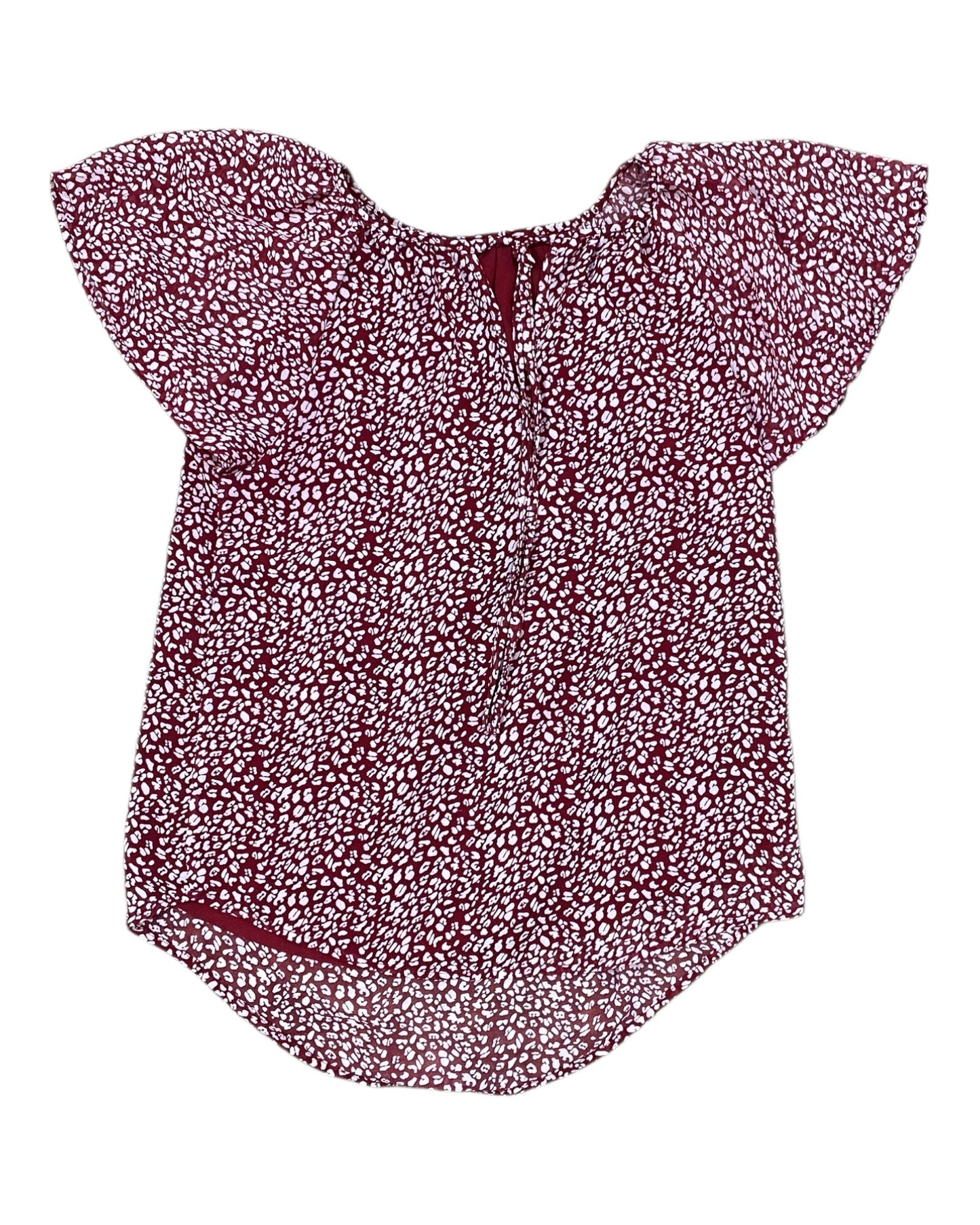 Top Ss By Clothes Mentor In Red & White, Size:S