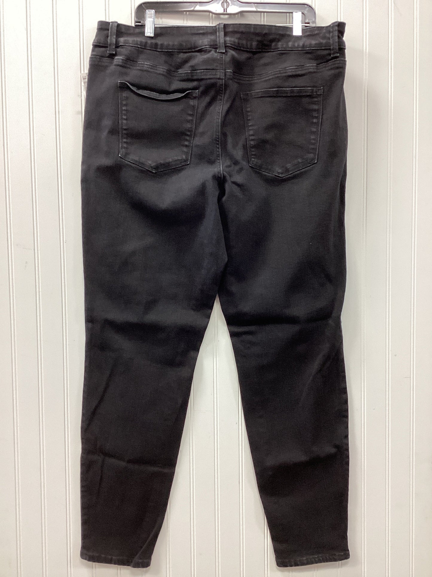 Jeans Straight By Maurices In Black Denim, Size:20