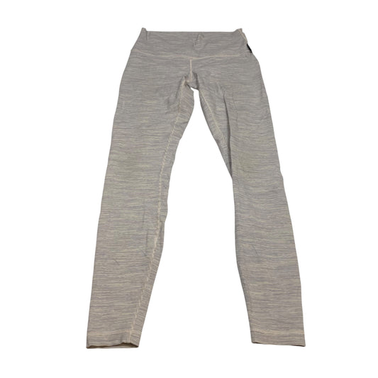 Athletic Leggings Designer By Lululemon In Cream & Purple, Size:M