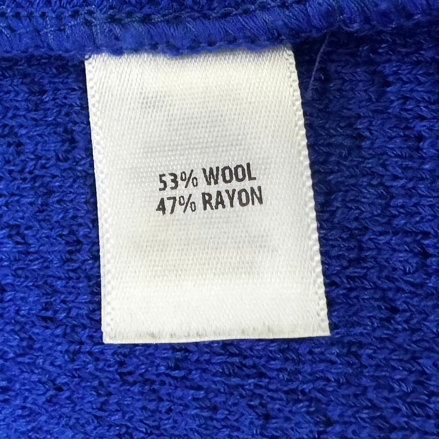 Wool Blend Textured Knit Blazer By St. John In Blue, Size: 4