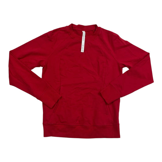 Athletic Sweatshirt Crewneck By Lululemon In Red, Size:6