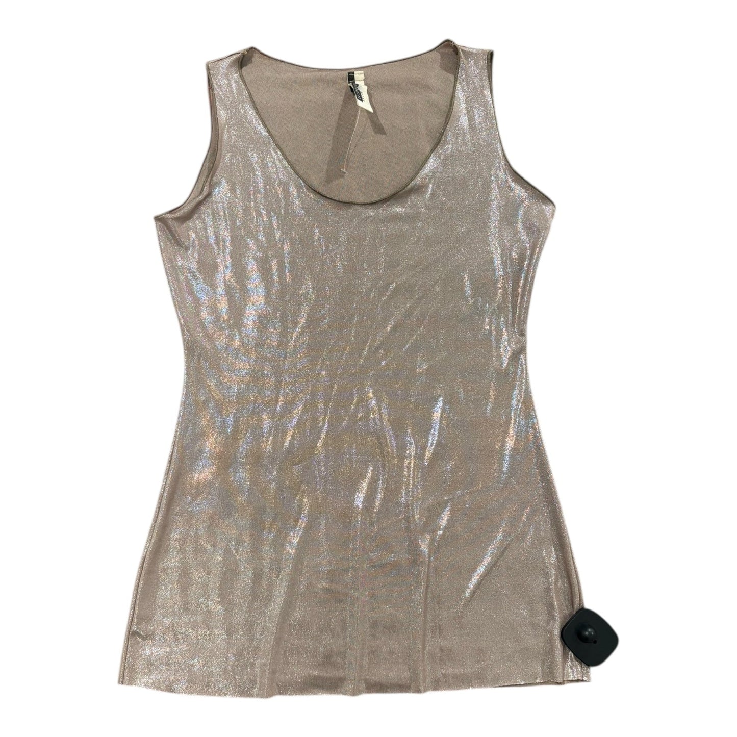 Top Sleeveless Designer By RN CONVERTIBLE In Gold, Size:S