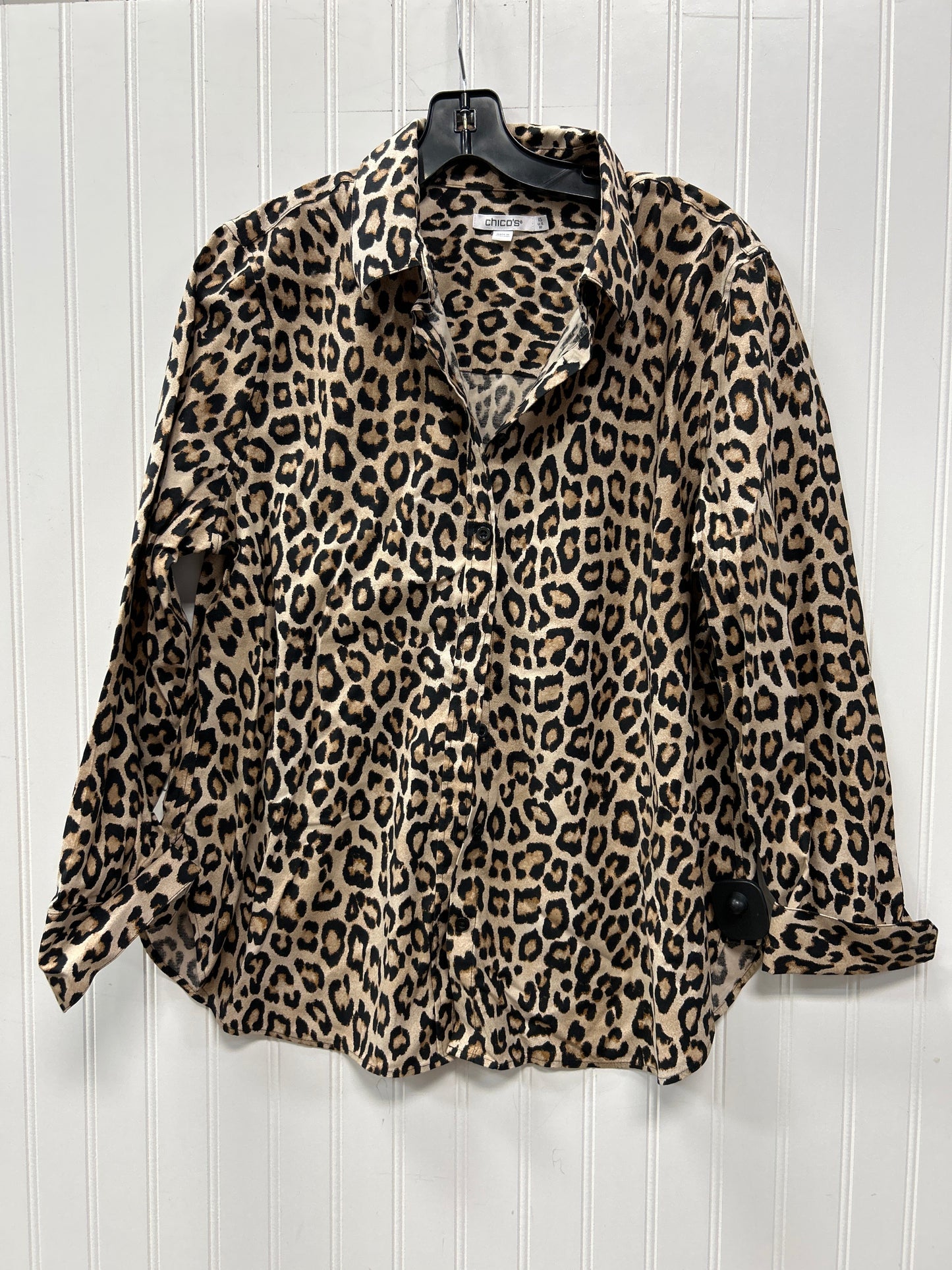 Top Ls By Chicos In Animal Print, Size:10