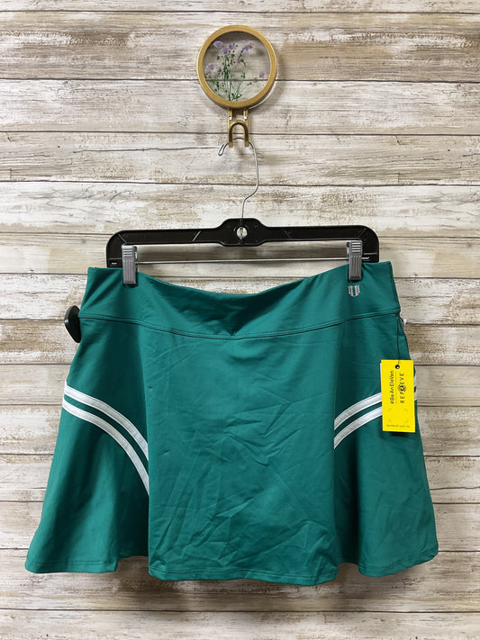 Athletic Skirt By  Cmc In Green, Size:Xl
