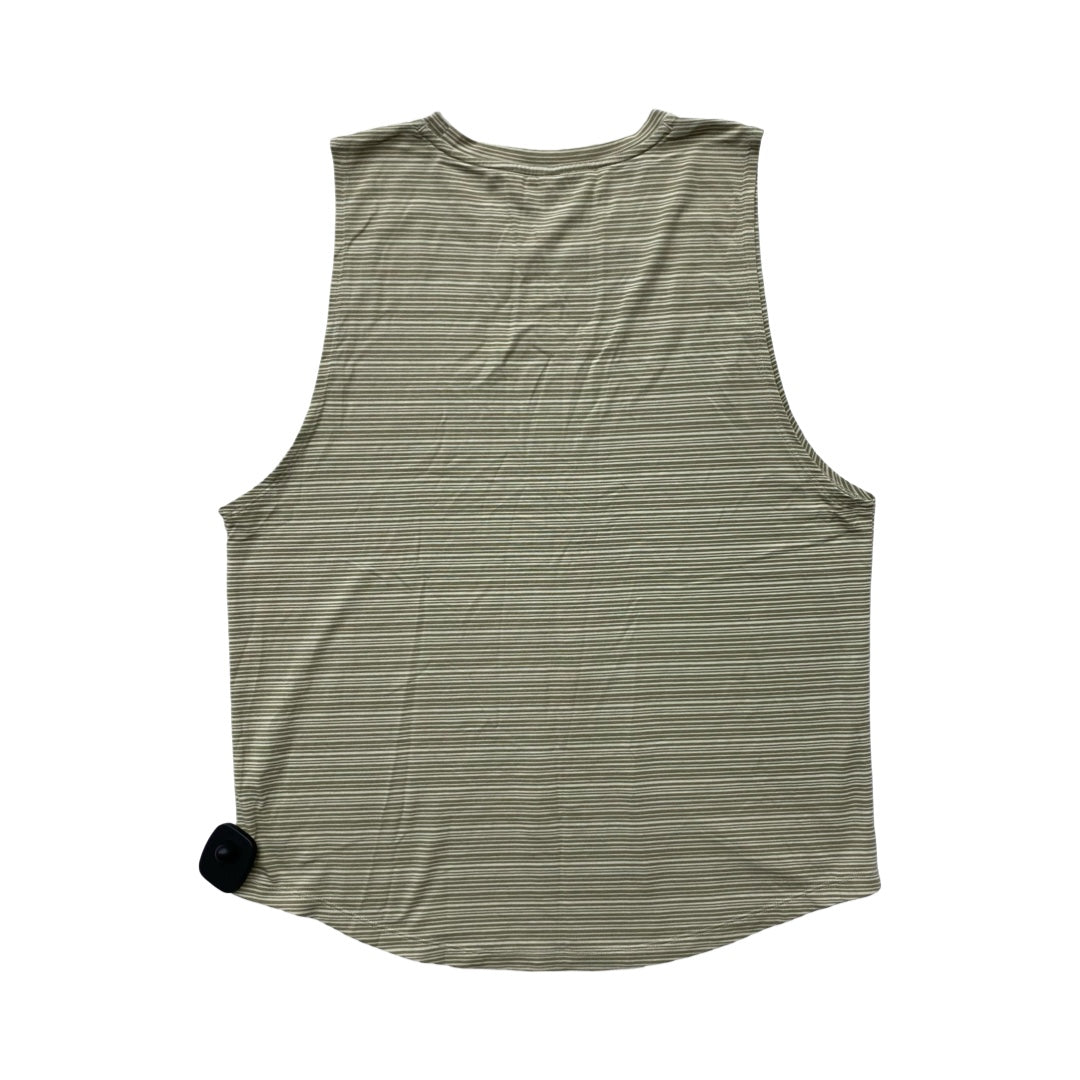 Athletic Tank Top By Athleta In Striped Pattern, Size:M