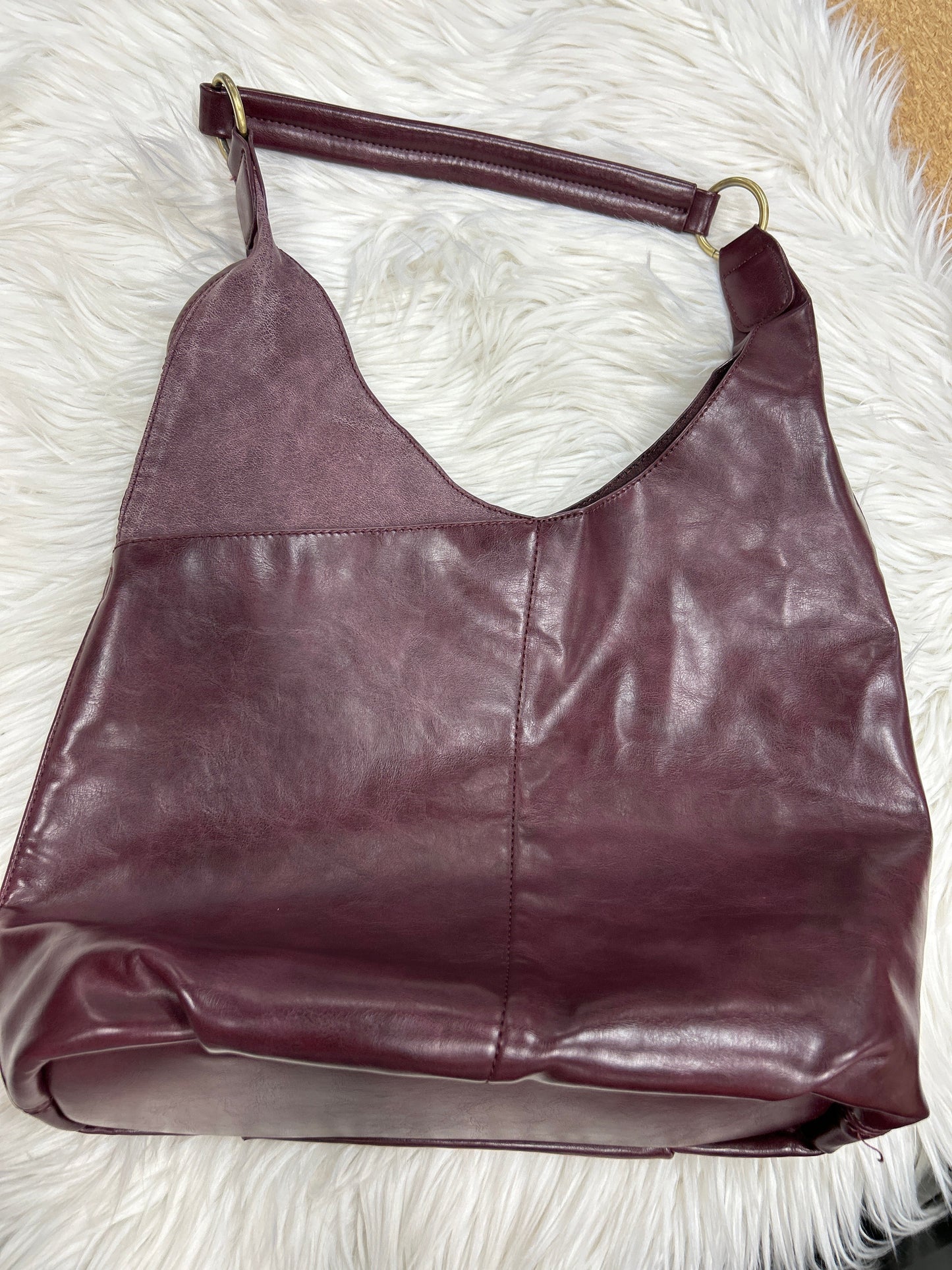 Handbag By Clothes Mentor In Maroon, Size:Large