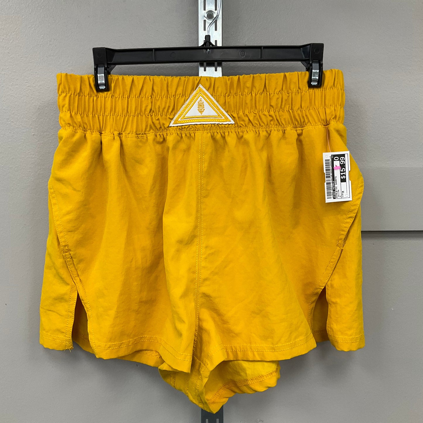 Athletic Shorts By Free People In Yellow, Size:M