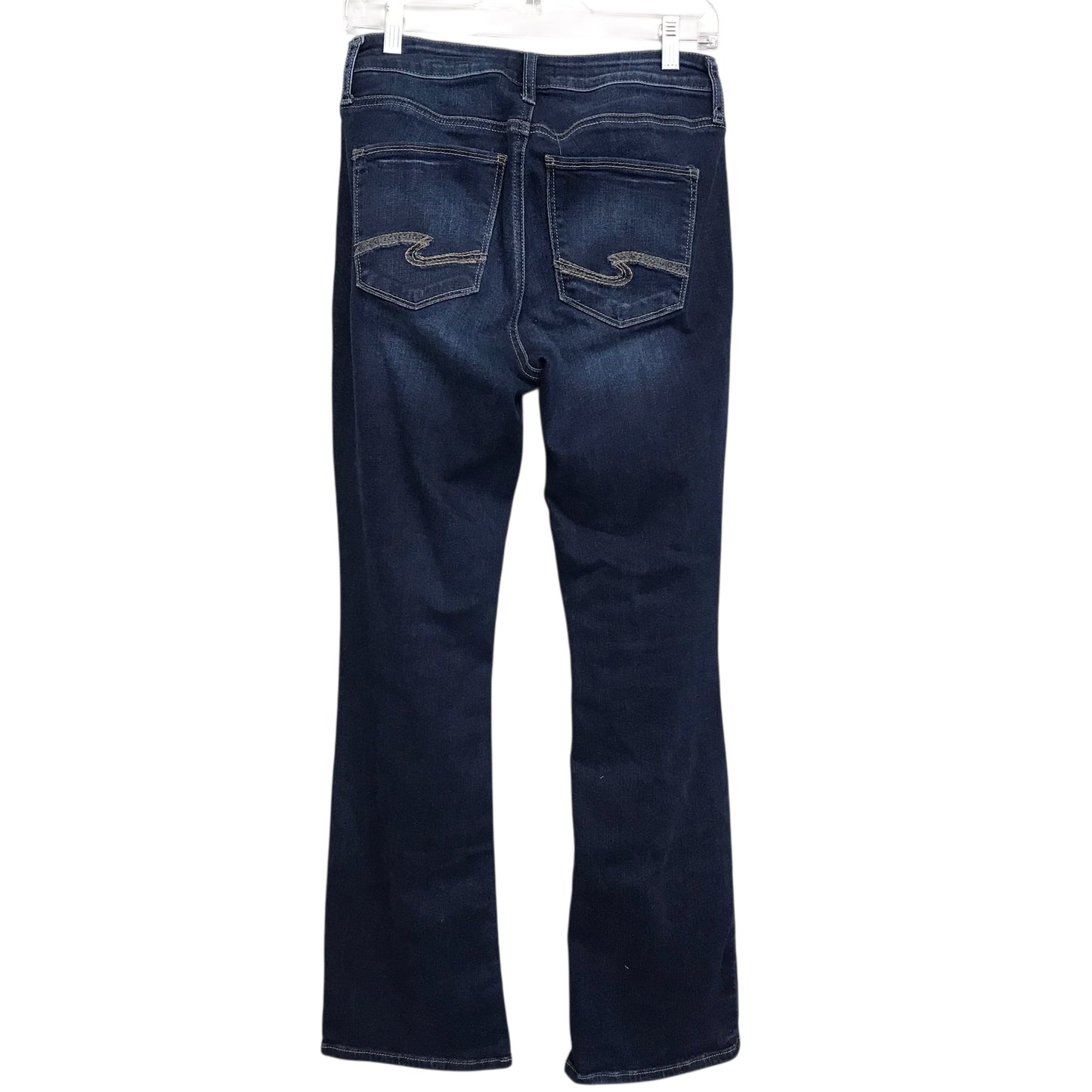 Jeans Boot Cut By Silver In Blue Denim, Size:6