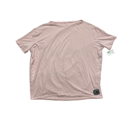 Athletic Top Ss By Lululemon In Pink, Size:6