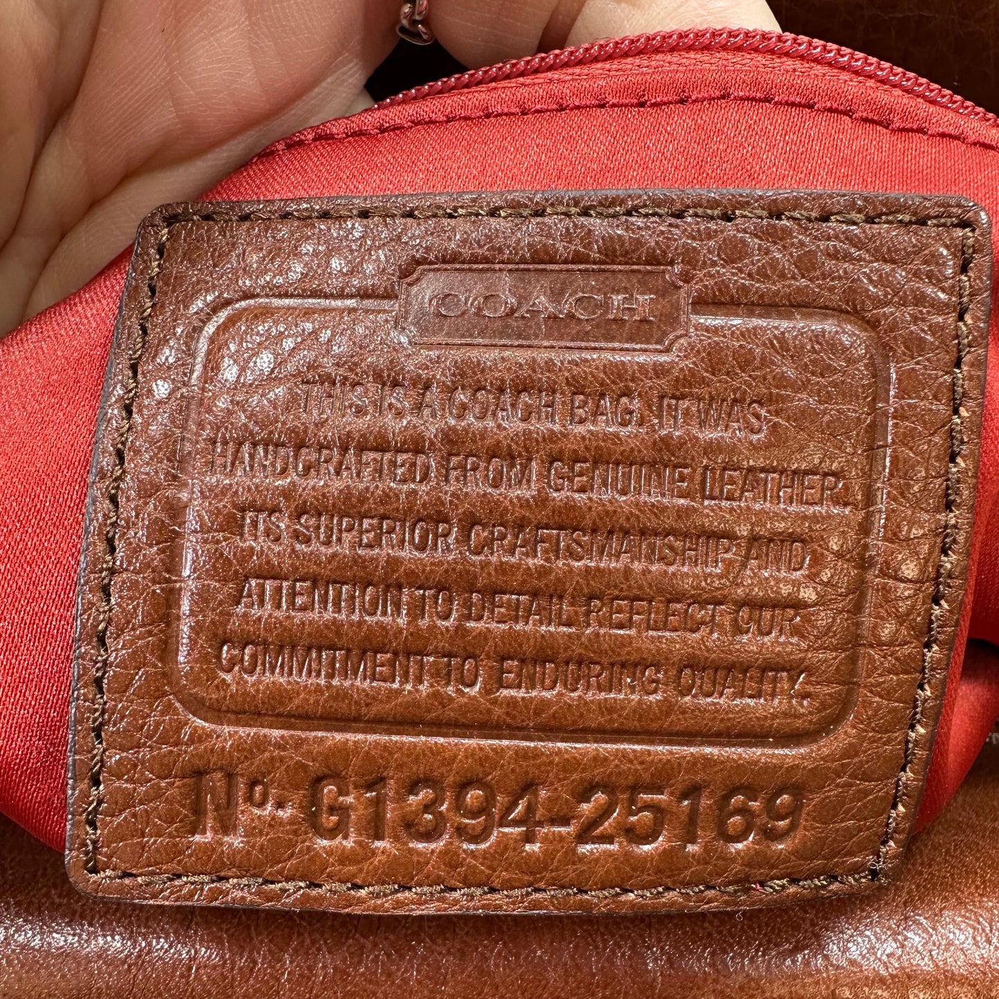 Handbag Designer By Coach, Size: Medium