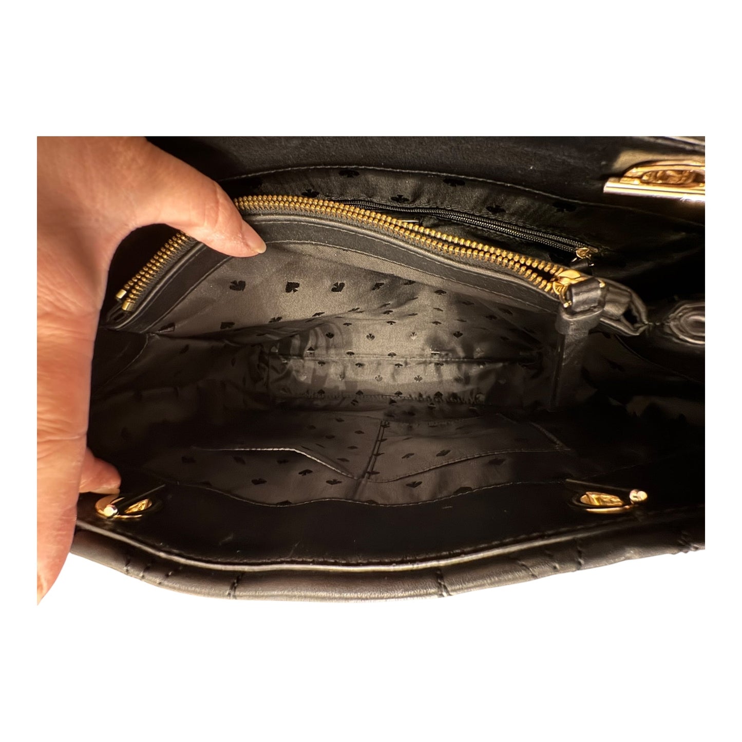 Handbag Designer By Kate Spade In Black, Size:Medium