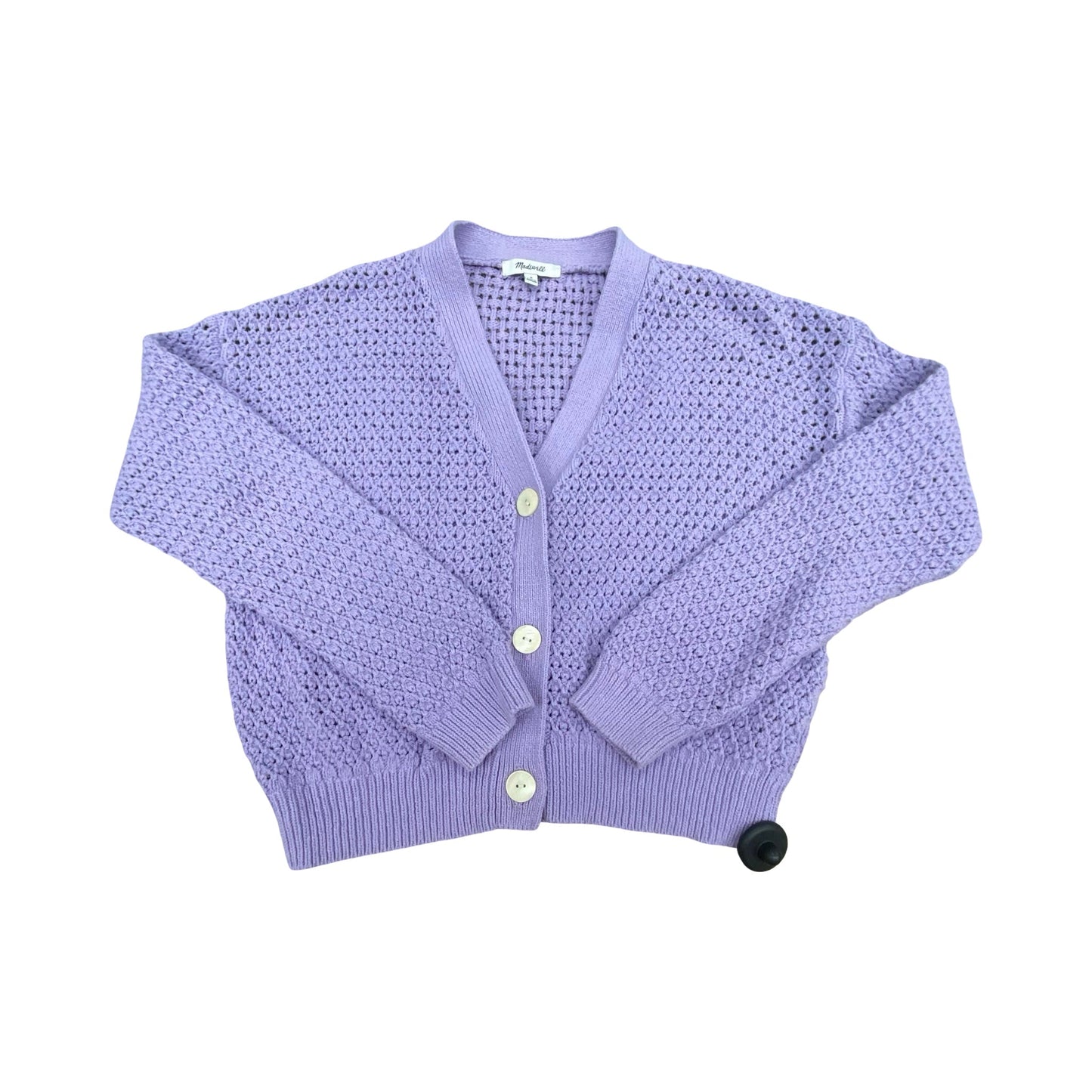 Sweater Cardigan By Madewell In Purple, Size:M
