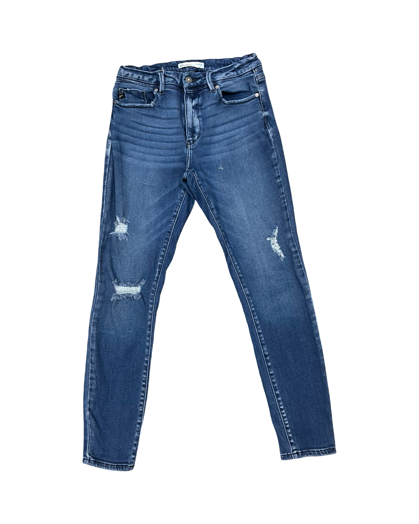 Jeans Skinny By Kancan In Blue Denim, Size:6