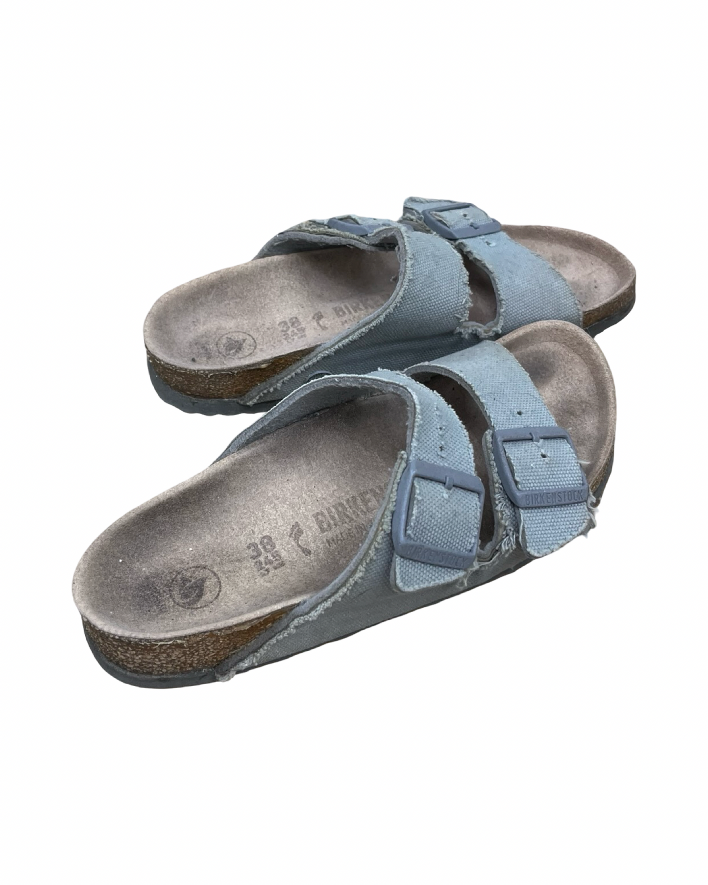 Sandals Flats By Birkenstock In Green, Size:7