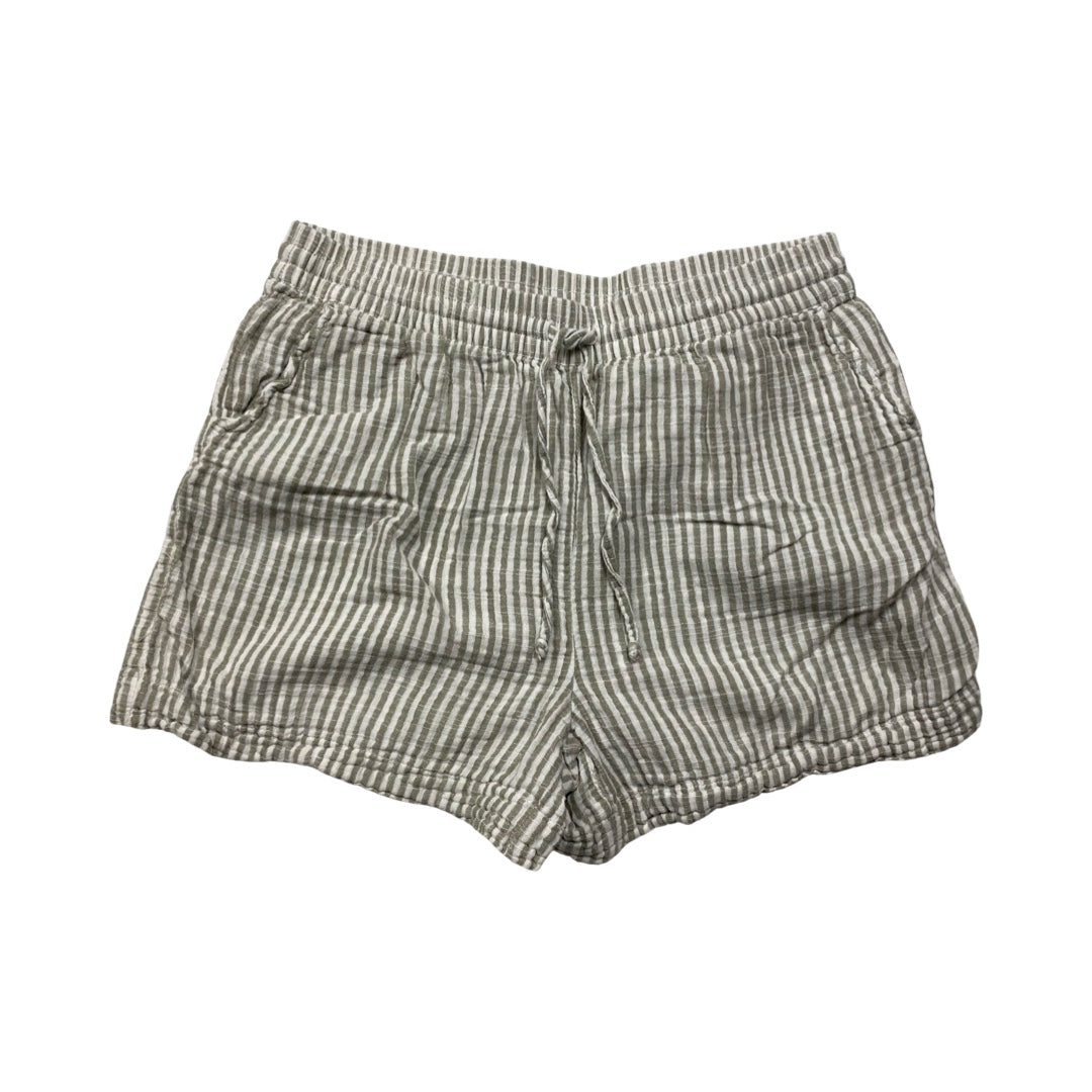 Shorts By Beachlunchlounge In Green & White, Size:M