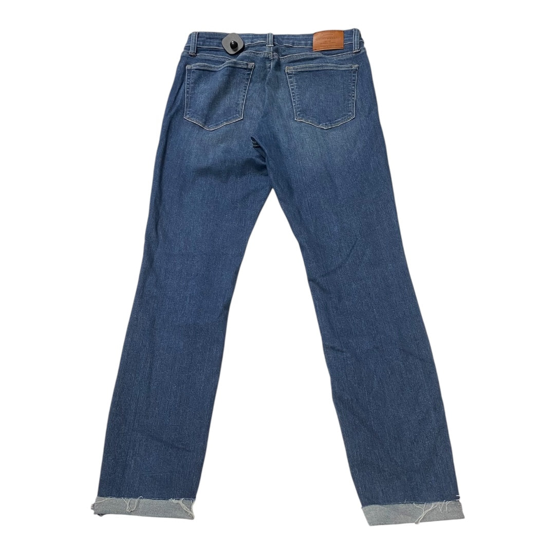 Jeans Straight By Lucky Brand In Blue Denim, Size:6