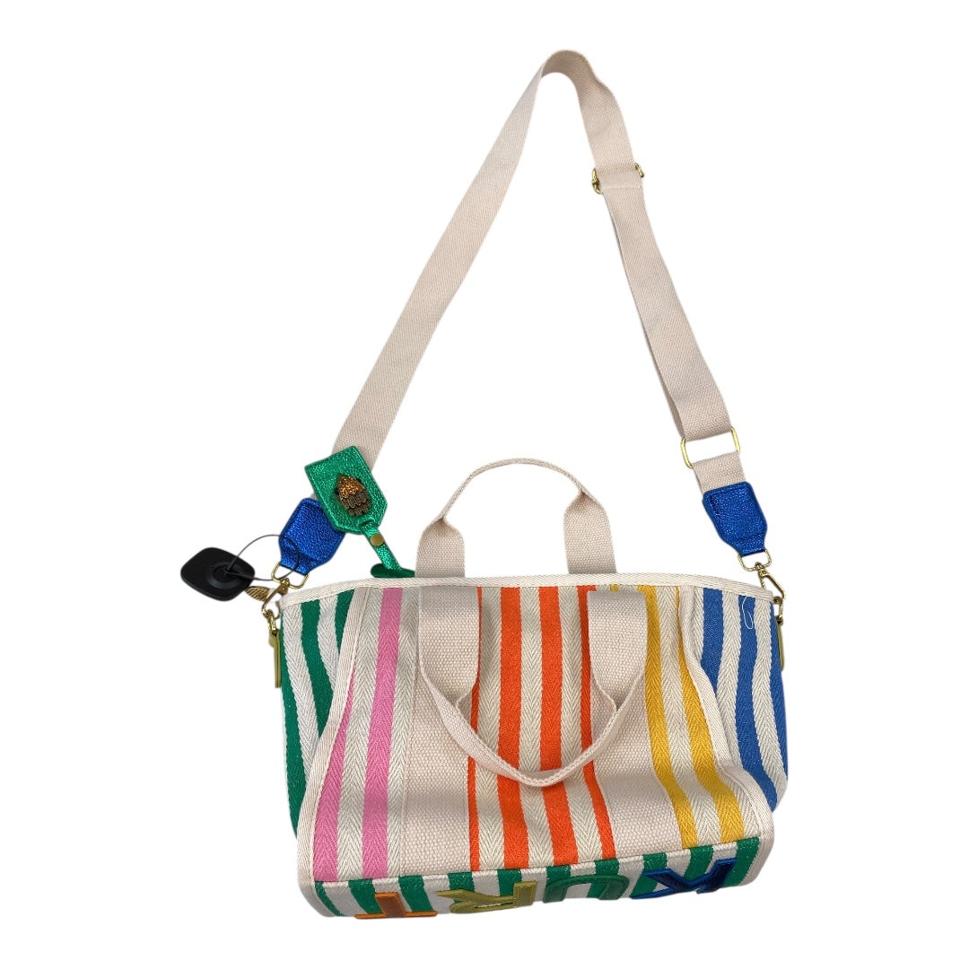 Handbag Designer By Kurt Geiger In Rainbow Print, Size:Medium