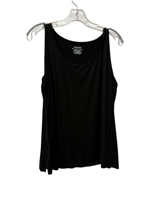 Top Sleeveless Basic By Chicos In Black, Size:M