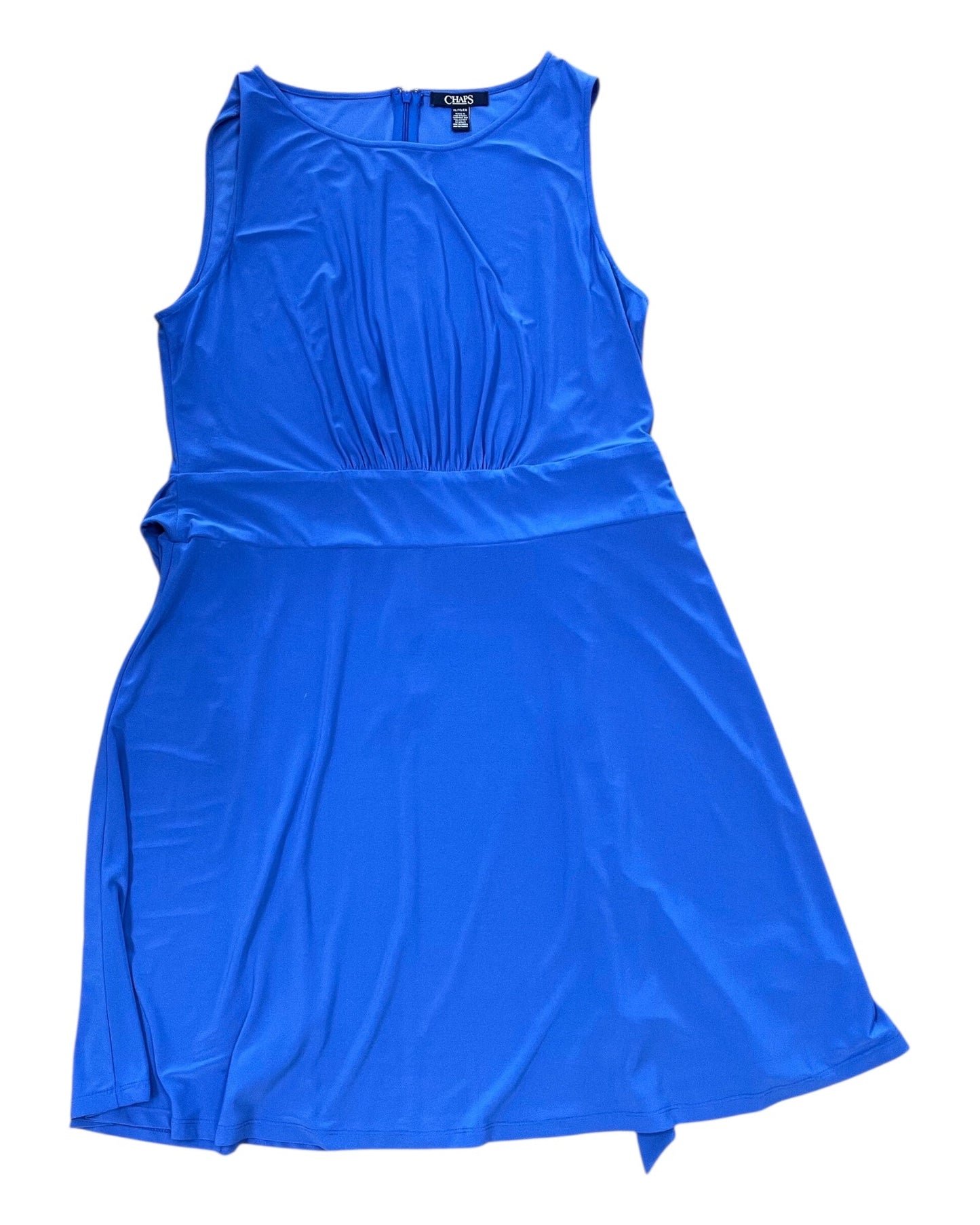 Dress Casual Midi By Chaps In Blue, Size:Xl