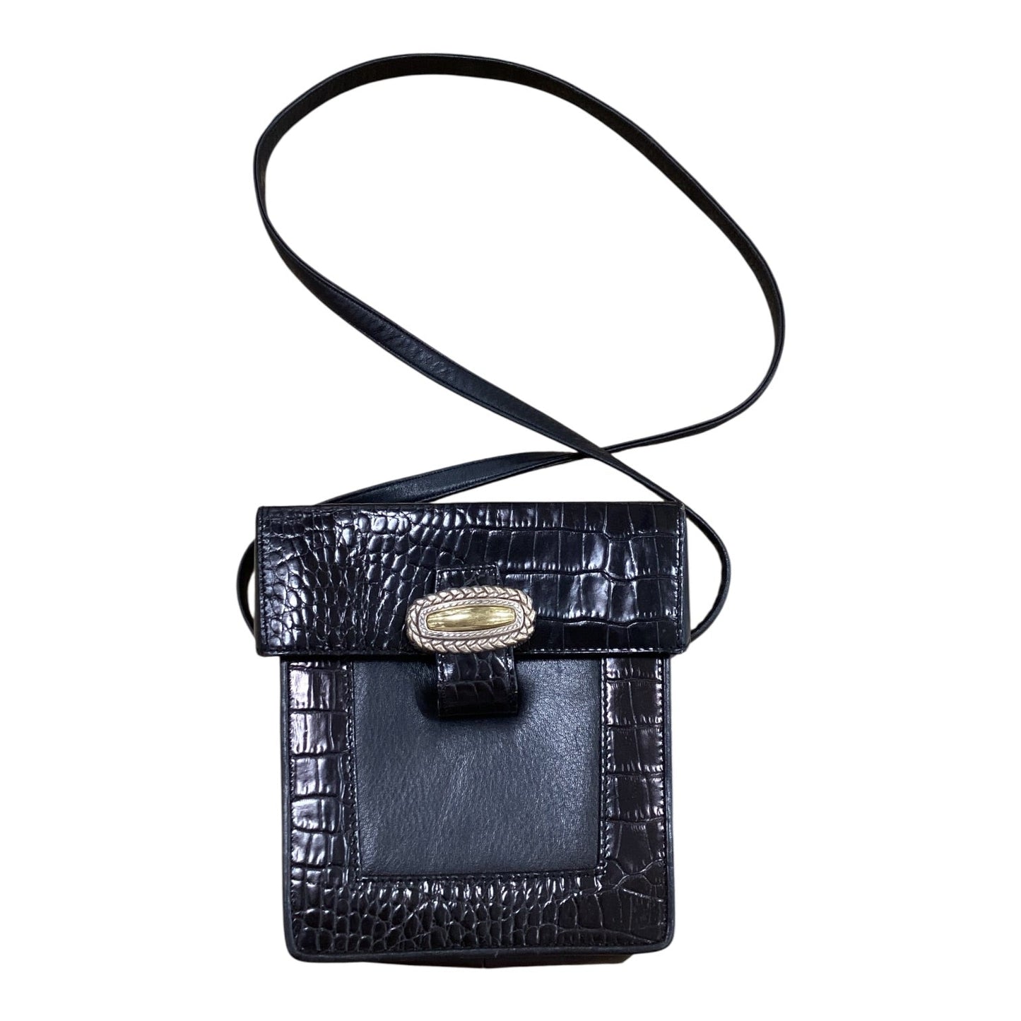 Crossbody Leather By Brighton In Black, Size:Small