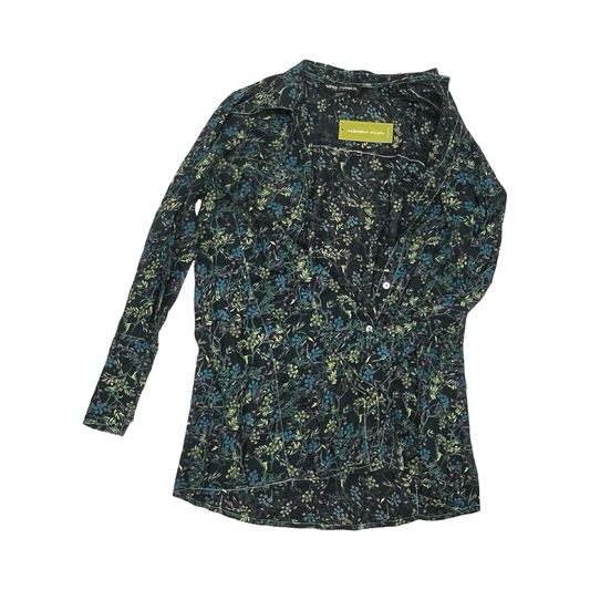 Blouse Ls By Clothes Mentor In Floral Print, Size:S
